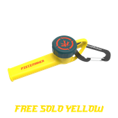 PieceMaker - 4" Free Solo Yellow Karma Go! Silicone Pipe w/Cap & Carabiner
