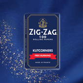 Zig-Zag - Blue Kutcorners Free-Burning Papers (100 Leaves)