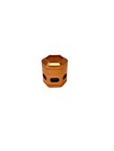 Lux Glass Hexagon Grinder - Rose Gold