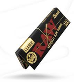 RAW Black Classic Rolling Papers - 1 1/4