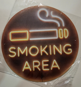 SMOKING AREA SIGN SMOKING AREA SIGN