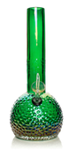 Bongs by Retro Glass - Bong Retro Glass - 10" Platinum Metallic Hammered Bubble Base Water Pipe