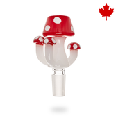 Red Eye Glass - 14mm Red Amanita Glass Bowl