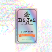 Zig-Zag - Silver Ultra-Thin Slow-Burning Papers (100 Leaves)