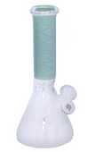 Karma - Glass Sandblasted Beaker Bong 9"