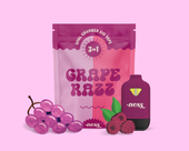 NESS- Grape x Razz 3in1 Dual Chamber Disposable Vape 1g
