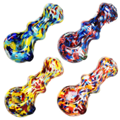 Hand Pipes from AFG Distributors - Hand Pipe Rainbow Blast Fancy Spoon Pipe - 3.25"