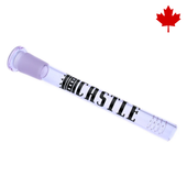 Castle Glassworks - 5" Purple 8-Slit Diffused Glass Downstem
