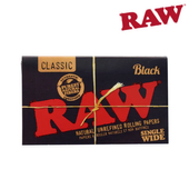 Raw Black Extra Fine Unbleached Single Wide Double Window - Raw Black Single Wide