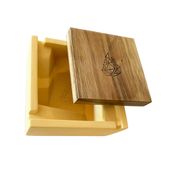 BRNT - Briq Concrete Ashtray Yellow with Walnut Lid - Limited Edition
