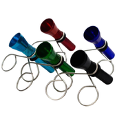 2" Assorted Colour Metal Popper Bowl w/Clip