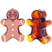 Pulsar - 4.75" Dazed and Delicious Ginger Bread Man Glass Hand Pipe