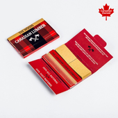 Canadian Lumber - 1-1/4" The Woods Wood Pulp Papers w/Tips (40 Leaves & Sheets)